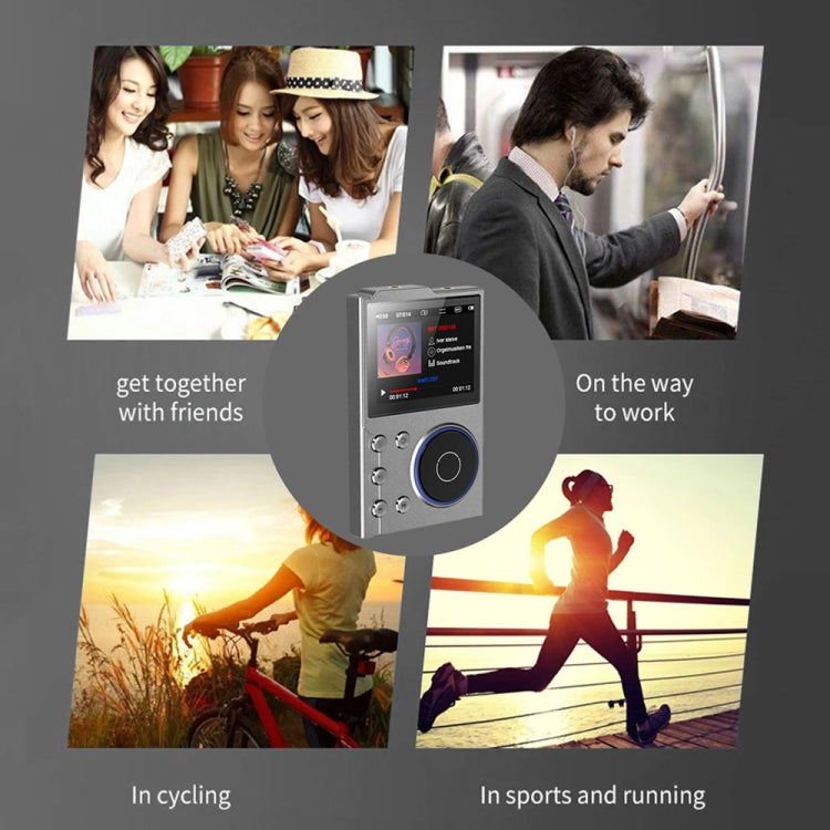 2.4 Inch HIFI Bluetooth Music Player DSD256 Mastering Sound Quality Walkman, Memory: 16GB+32GB(Black) - MP3 Player by PMC TechLife | Online Shopping South Africa | PMC TechLife | Buy Now Pay Later Mobicred