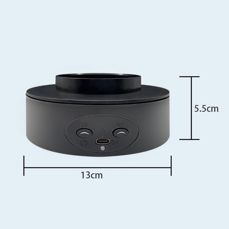 Intelligent Electric Roundabout 360 Degree Rotating Disc Table Live Shooting Video Props(Black) -  by PMC TechLife | Online Shopping South Africa | PMC TechLife | Buy Now Pay Later Mobicred
