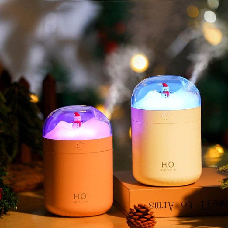 500ml Snowman Humidifier USB Desktop Large Capacity Colorful Ambient Light Air Humidifier(Pink) - free shipping - PMC TechLife - Order now!