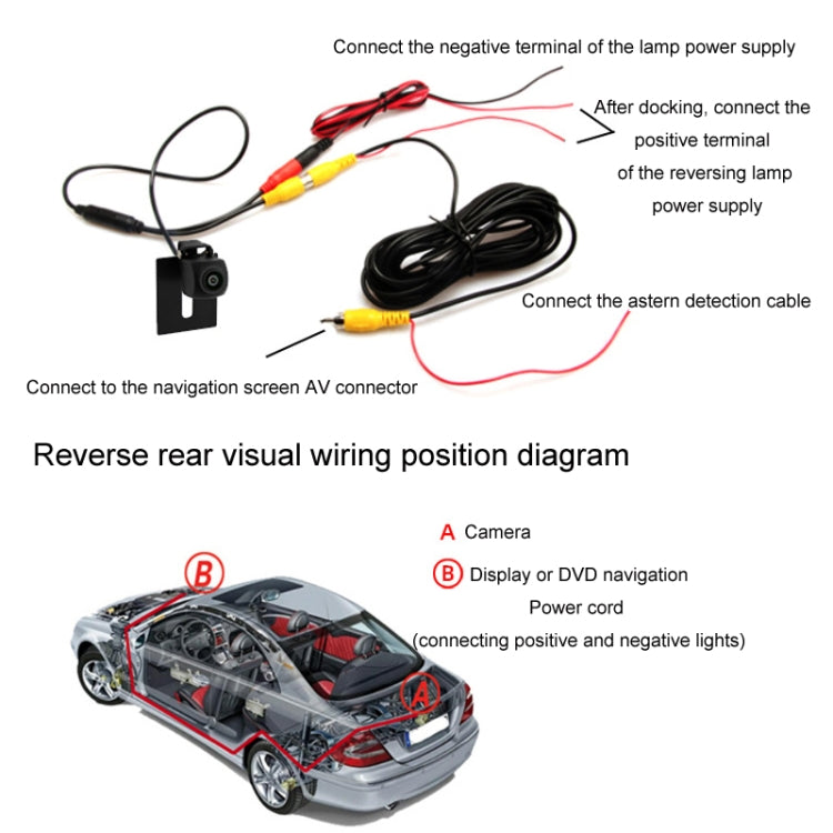 Car AHD Rear View High Definition Night Vision Reversing Camera, Specifications: CCD 4 Lights - Rear View Cameras by PMC TechLife | Online Shopping South Africa | PMC TechLife | Buy Now Pay Later Mobicred