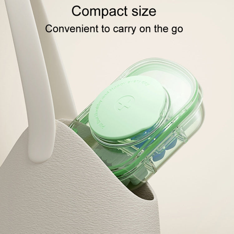 Portable Compartment Sealed Medicine Organizer Large Capacity Pill Dispenser(Transparent Blue) - free shipping - PMC TechLife - Order now!