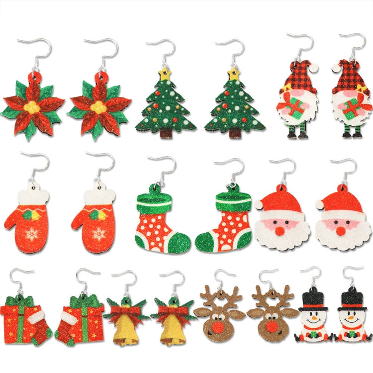 Christmas Element Cartoon Decoration Earrings Shiny Earrings, Spec: Tree - free shipping - PMc TechLife - Order now!