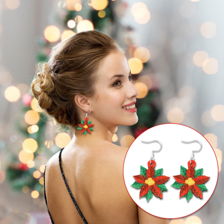 Christmas Element Cartoon Decoration Earrings Shiny Earrings, Spec: Red Gloves - free shipping - PMc TechLife - Order now!