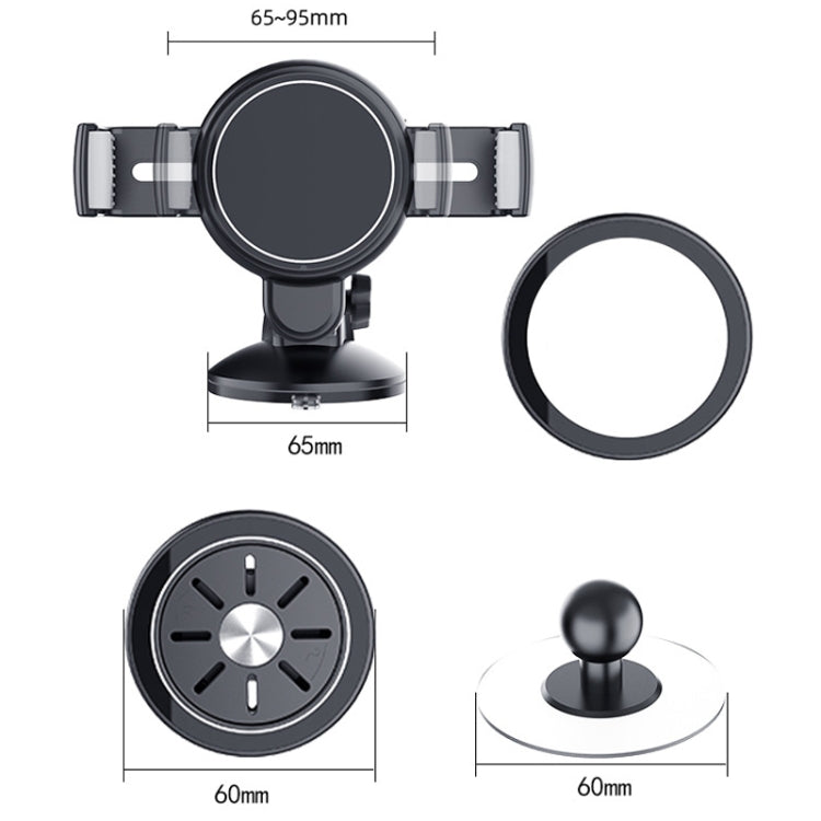 Central Control Instrument Panel Car Navigation Universal Phone Holder, Model: X24-6A Magnet Suction Cup - Universal Car Holders by PMC TechLife | Online Shopping South Africa | PMC TechLife | Buy Now Pay Later Mobicred