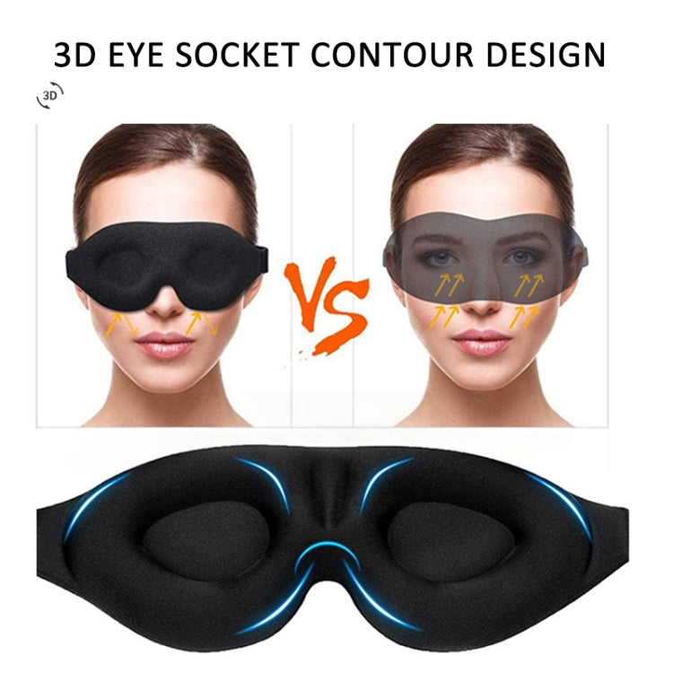 4 In 1 3D Sleep Eye Mask Memory Foam Non-pressure Shading Sleeping Blindfold(Blue) - free shipping - PMC TechLife - Order now!