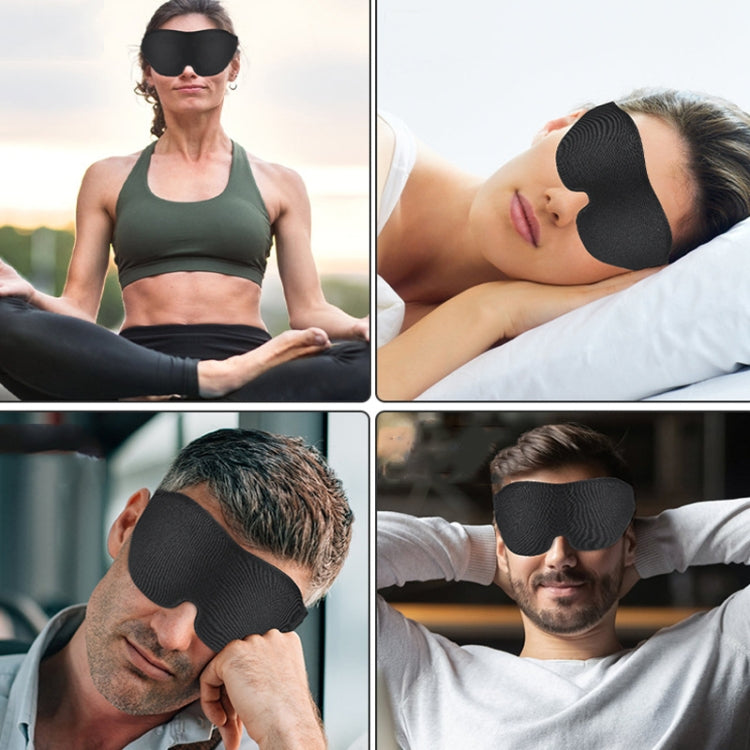 4 In 1 3D Sleep Eye Mask Memory Foam Non-pressure Shading Sleeping Blindfold(Blue) - free shipping - PMC TechLife - Order now!