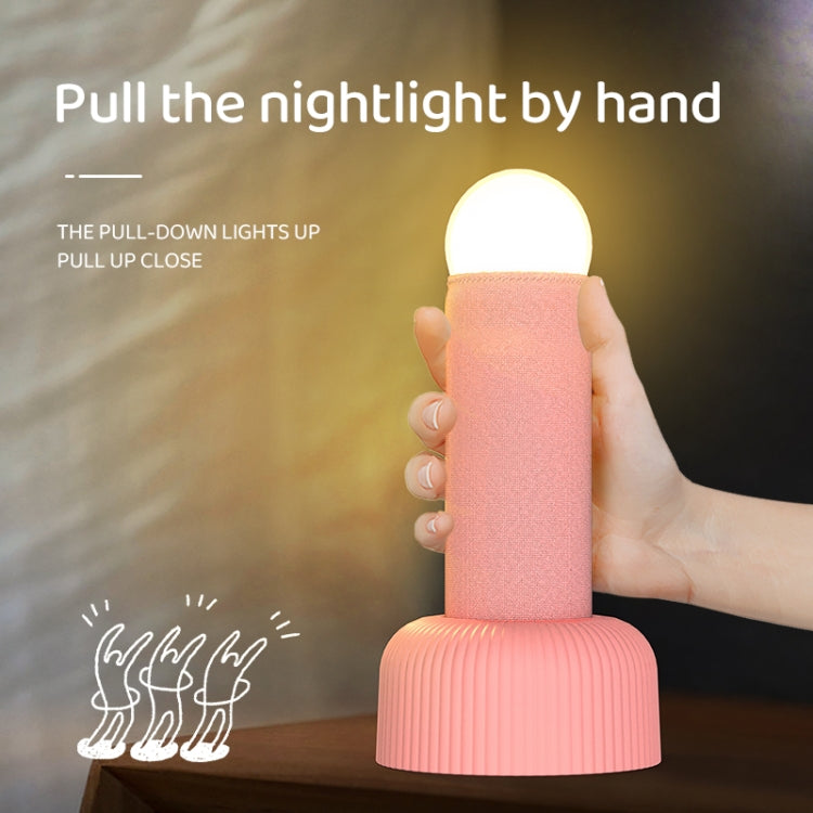 Hand Pull Night Light Rechargeable Bedroom Bedside Sleeping Lamp(Pink) - Night Lights by PMc TechLife | Online Shopping South Africa | PMc TechLife | Buy Now Pay Later Mobicred