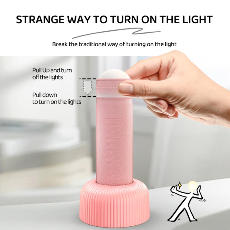 Hand Pull Night Light Rechargeable Bedroom Bedside Sleeping Lamp(Pink) - Night Lights by PMc TechLife | Online Shopping South Africa | PMc TechLife | Buy Now Pay Later Mobicred