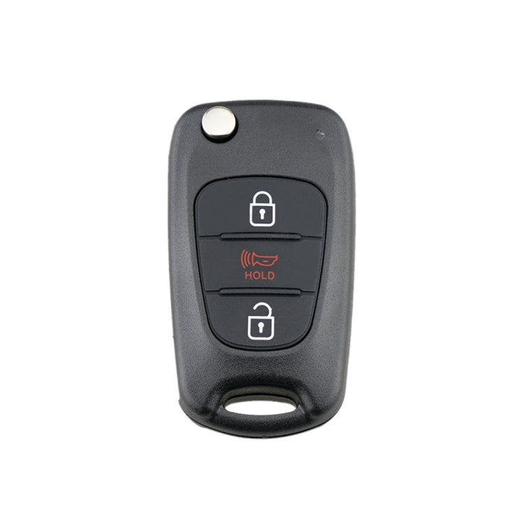 For Hyundai / Kia 3-Button Folding Car Key Shell(Horn Key) - Car Key Cases by PMc TechLife | Online Shopping South Africa | PMc TechLife | Buy Now Pay Later Mobicred