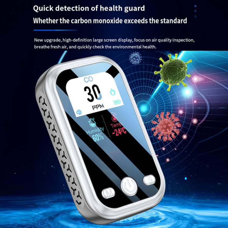 Portable Carbon Monoxide Detector Outdoor Home Detection Alarm(Blue) - Air & Water Quality Tester by PMC TechLife | Online Shopping South Africa | PMC TechLife | Buy Now Pay Later Mobicred