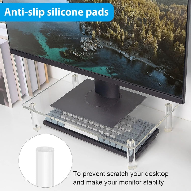 YX136 Desktop Acrylic Laptop / Printer Raised Stand - Laptop Stand by PMC TechLife | Online Shopping South Africa | PMC TechLife | Buy Now Pay Later Mobicred