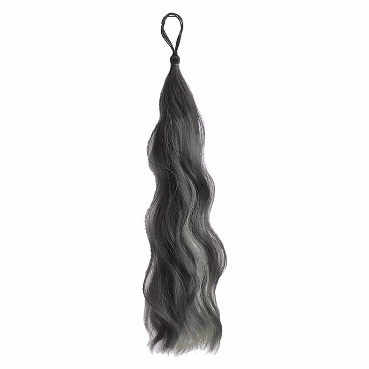 Self-Tying Ball-Head Wig Hair Bundle Simulation Hair Bands(Brown Black Highlight Gray) - free shipping - PMC TechLife - Order now!