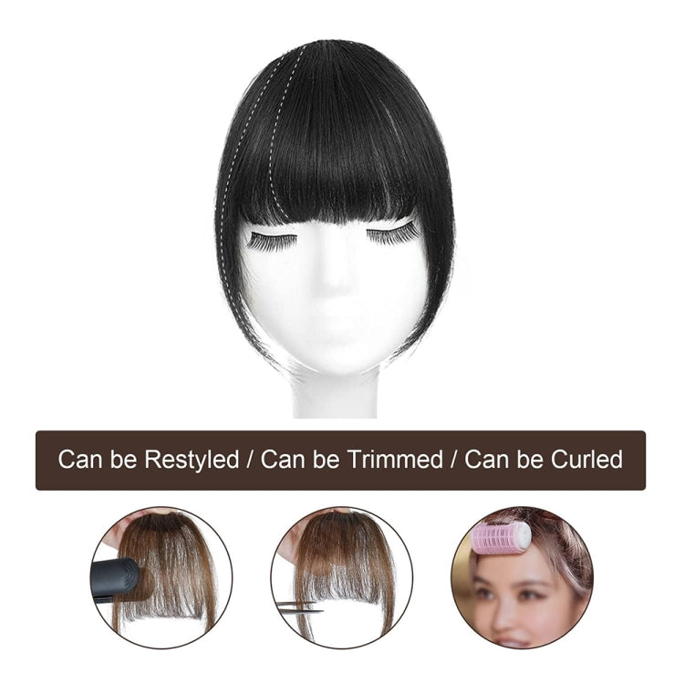 Chemical Fiber Wigs Thin Air Bangs Clip-on Wigs, Color: Light Brown with Sideburns - free shipping - PMC TechLife - Order now!
