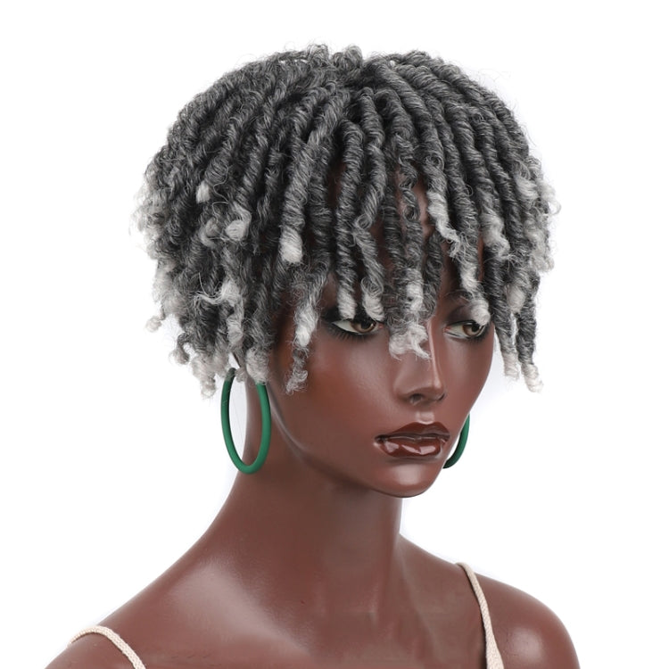 Personalized Hollow Curl Hip Hop Short Hair Dirty Braid Wig Blocks, Model: 1BT0906 - free shipping - PMC TechLife - Order now!