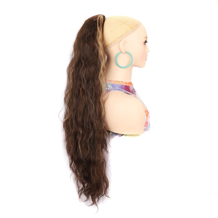 Ladies Extended Woolly Curly Rope Pulling Mesh Ponytail Wig, Color: 18T60A# - free shipping - PMC TechLife - Order now!