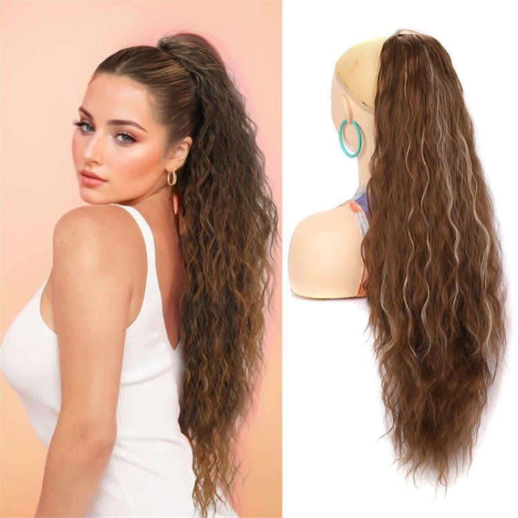 Ladies Extended Woolly Curly Rope Pulling Mesh Ponytail Wig, Color: 118# - free shipping - PMC TechLife - Order now!