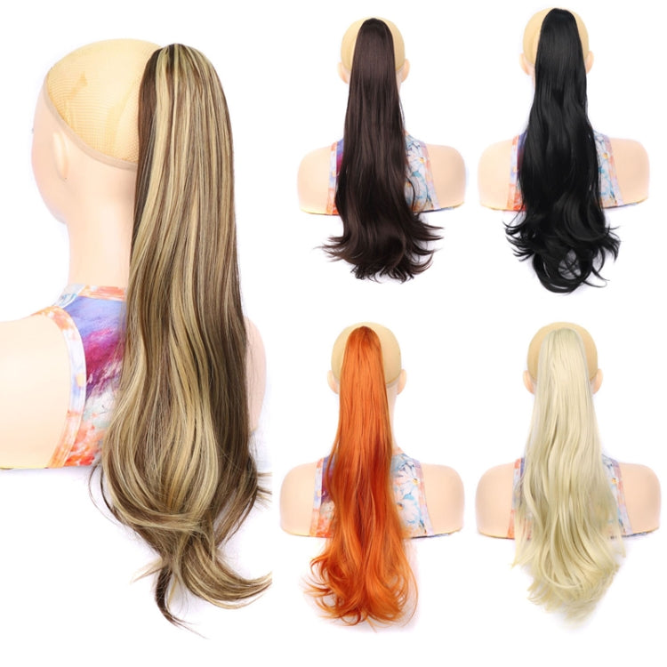 Ladies Claw Clip Inside Button Long Curly Pear Ponytail Wig, Color: 4# - free shipping - PMC TechLife - Order now!