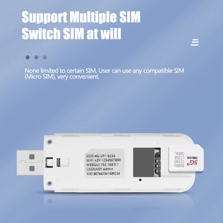 Asian Version U5-5M 4G WiFi Dongle USB Plug-In Router Mobile Hotspot - 4G Mobile Wifi by PMC TechLife | Online Shopping South Africa | PMC TechLife | Buy Now Pay Later Mobicred