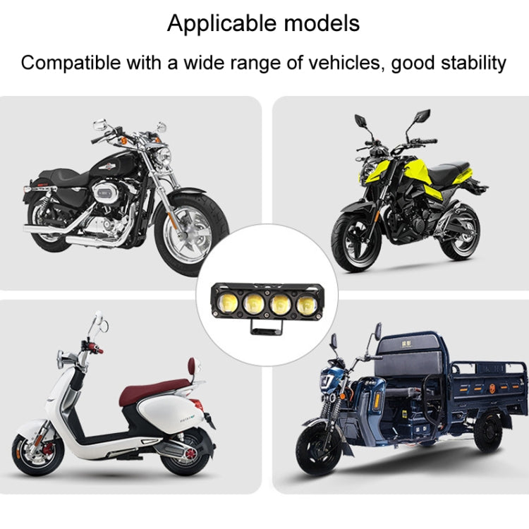 Motorcycle Spotlight External Lens Car LED Headlight Strong Spot Fog Light, Model: Flashing-2 Wires - free shipping - PMC Jewellery - Order now!