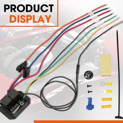 24V Digital Radiator Fan Controller Switch Automotive Fan Wiring Harness - Automobiles Sensors by PMC Jewellery | Online Shopping South Africa | PMC Jewellery | Buy Now Pay Later Mobicred