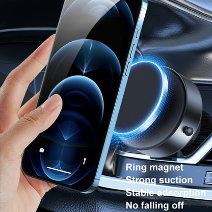 AIMITE M12 Car Phone Magnetic Rotating Holder Vacuum Suction Cup Strong Magnetic Support Bracket(Silver) - Universal Car Holders by AIMITE | Online Shopping South Africa | PMC Jewellery | Buy Now Pay Later Mobicred