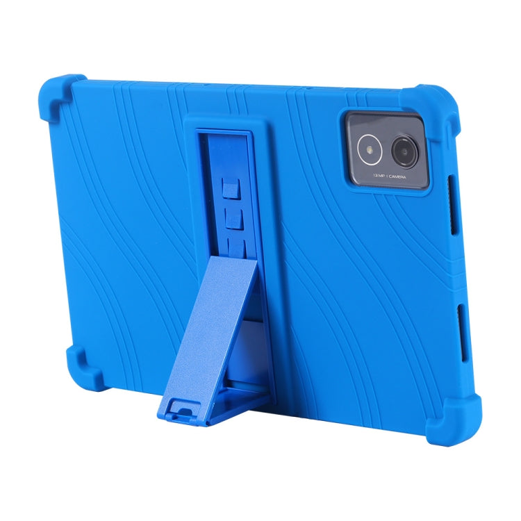 For Lenovo Tab K11 Plus Shockproof Silicone Tablet Protective Case With Holder(Black) - Lenovo by PMC TechLife | Online Shopping South Africa | PMC TechLife | Buy Now Pay Later Mobicred