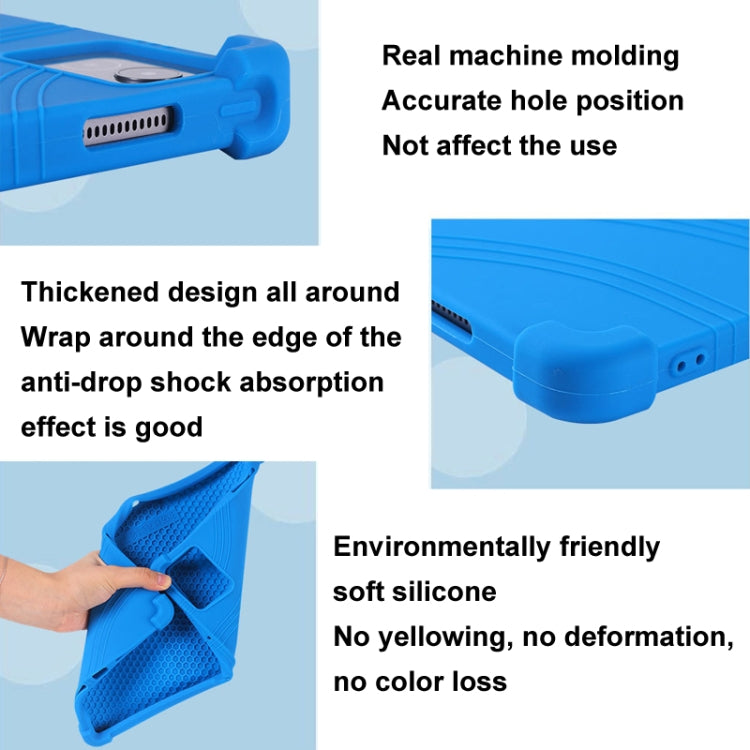 For Lenovo Tab K11 Plus Shockproof Silicone Tablet Protective Case With Holder(Rainbow Color) - Lenovo by PMC TechLife | Online Shopping South Africa | PMC TechLife | Buy Now Pay Later Mobicred