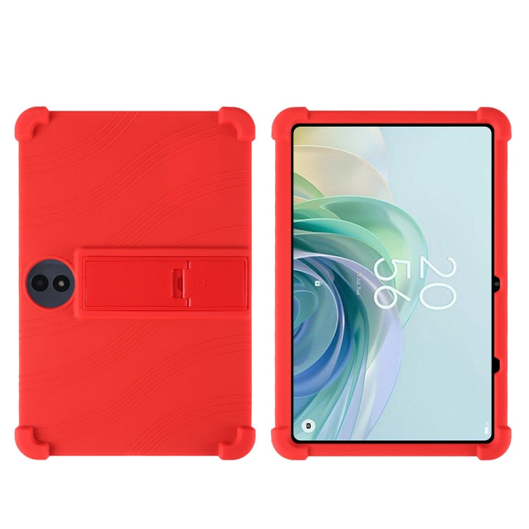 For TCL TAB 11 Gen 2 Shockproof Silicone Tablet Protective Case With Holder(Red) - Others by PMC TechLife | Online Shopping South Africa | PMC TechLife | Buy Now Pay Later Mobicred