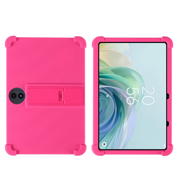 For TCL TAB 11 Gen 2 Shockproof Silicone Tablet Protective Case With Holder(Rose Red) - Others by PMC TechLife | Online Shopping South Africa | PMC TechLife | Buy Now Pay Later Mobicred