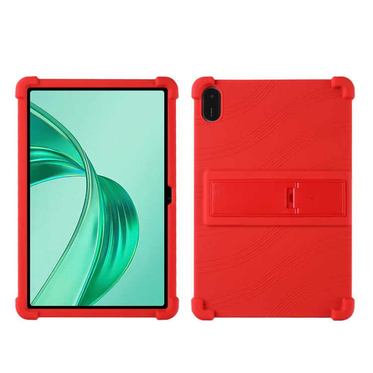 For Honor Pad X9 Shockproof Silicone Tablet Protective Case With Holder(Red) - Honor by PMC TechLife | Online Shopping South Africa | PMC TechLife | Buy Now Pay Later Mobicred