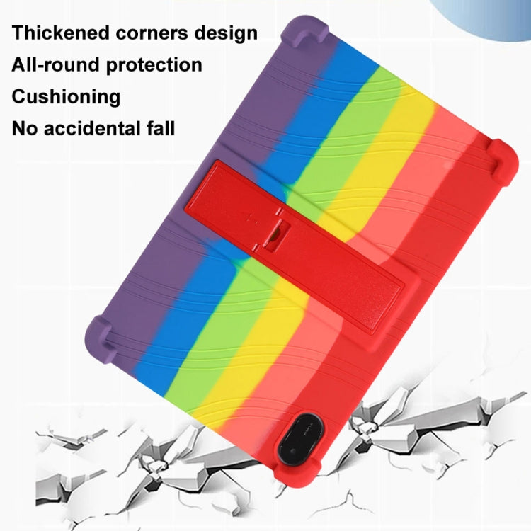 For Honor Pad X9 Shockproof Silicone Tablet Protective Case With Holder(Blue) - Honor by PMC TechLife | Online Shopping South Africa | PMC TechLife | Buy Now Pay Later Mobicred