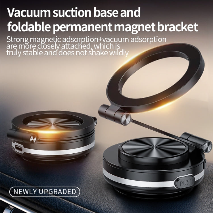 AIMITE C2 Car Vacuum Suction Cup Magnetic Three Axis Linkage Rotatable Cell Phone Holder(Black) - free shipping - PMC Jewellery - Order now!