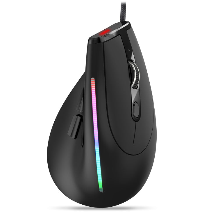 ZELOTES T50 9-Keys RGB Lighting Effect Vertical Grip Ergonomic Programming Wired Mouse(Black) - free shipping - PMC TechLife - Order now!