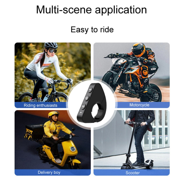 Q15 Motorcycle Riding Wireless Bluetooth Handlebar Control Phone Button Remote Controller(Black) - free shipping - PMC Jewellery - Order now!