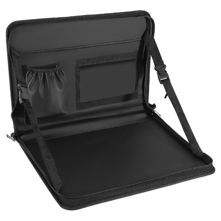 Multifunctional Car Steering Wheel Dining Table Car Seatback Hanging Foldable Storage Bag(Black) - Stowing Tidying by PMC Jewellery | Online Shopping South Africa | PMC Jewellery | Buy Now Pay Later Mobicred