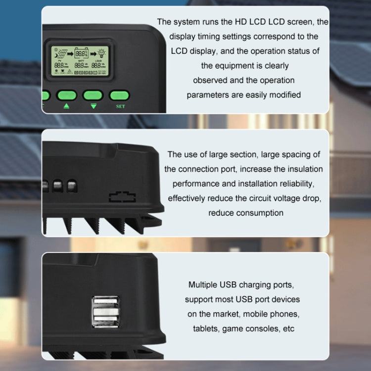 12V/24V 40A MPPT Smart Solar Charge Controller, Model: CM-D40 - Others by PMC TechLife | Online Shopping South Africa | PMC TechLife | Buy Now Pay Later Mobicred