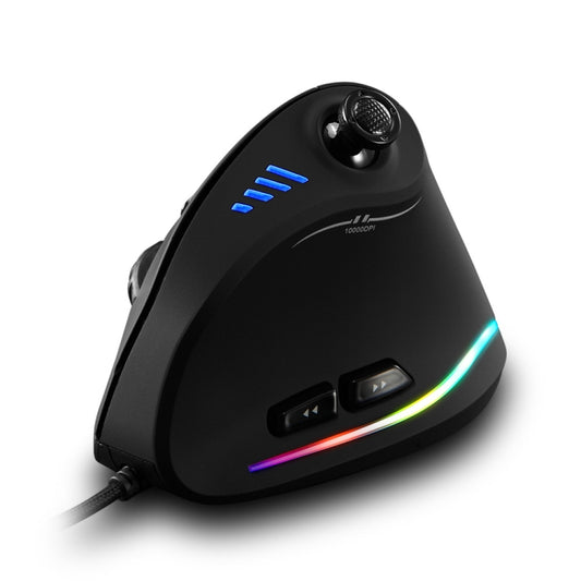 ZELOTES C18 11-Keys RGB Vertical Grip Ergonomic Joystick Programming Gaming Wired Mouse(Black) - Wired Mice by ZELOTES | Online Shopping South Africa | PMC Jewellery | Buy Now Pay Later Mobicred