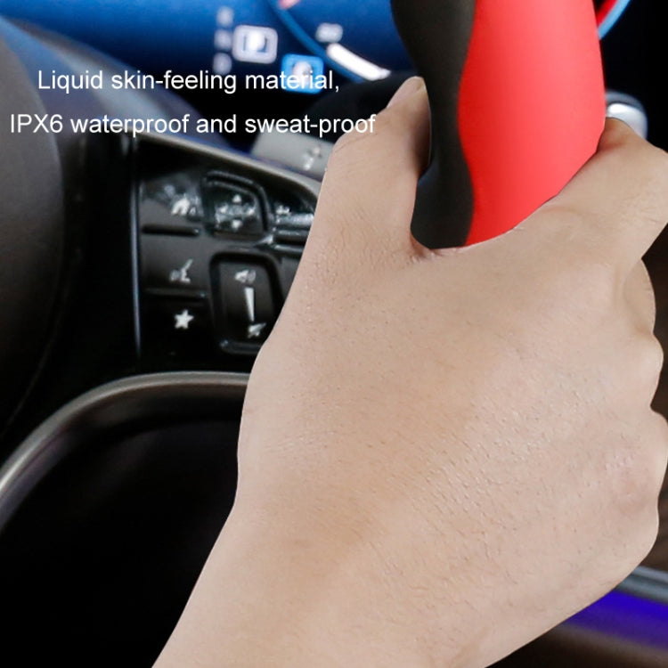 38cm Liquid Silicone Sweat-Absorbing Anti-Skid Car Steering Wheel Cover(Red) - Steering Wheel Accessories by PMC TechLife | Online Shopping South Africa | PMC TechLife | Buy Now Pay Later Mobicred
