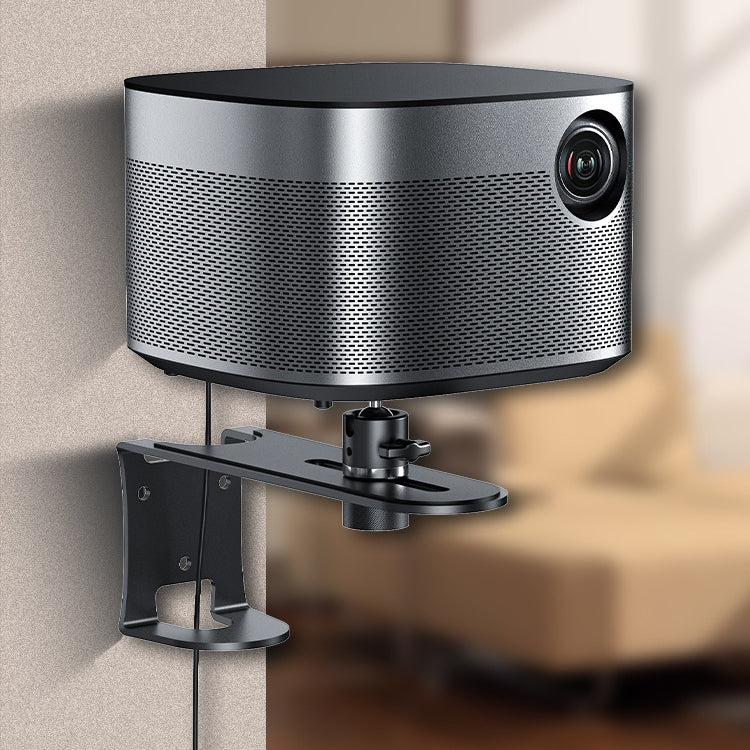 Metal Telescopic Adjustable PTZ Projector Wall Mount Bracket(Black) - Other by PMC TechLife | Online Shopping South Africa | PMC TechLife | Buy Now Pay Later Mobicred