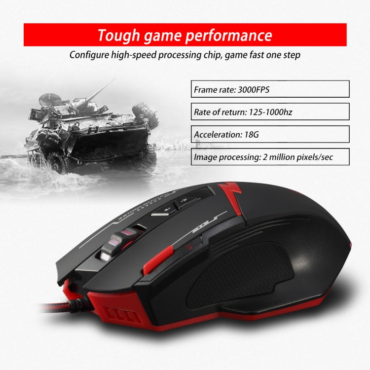 ZELOTES C8 8-buttons Ergonomic Game Programming Custom Wired Mouse(Black) - free shipping - PMC TechLife - Order now!