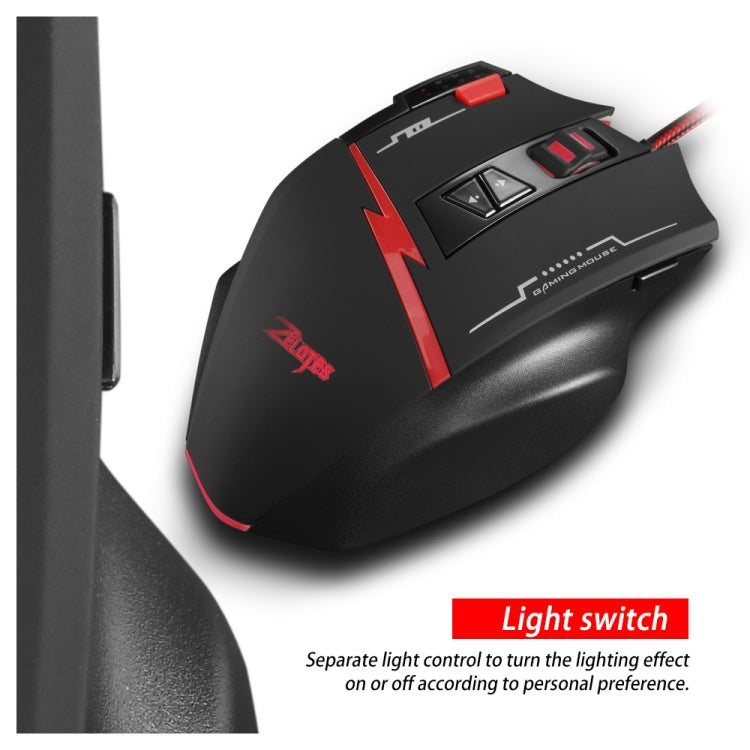 ZELOTES C8 8-buttons Ergonomic Game Programming Custom Wired Mouse(Black) - free shipping - PMC TechLife - Order now!