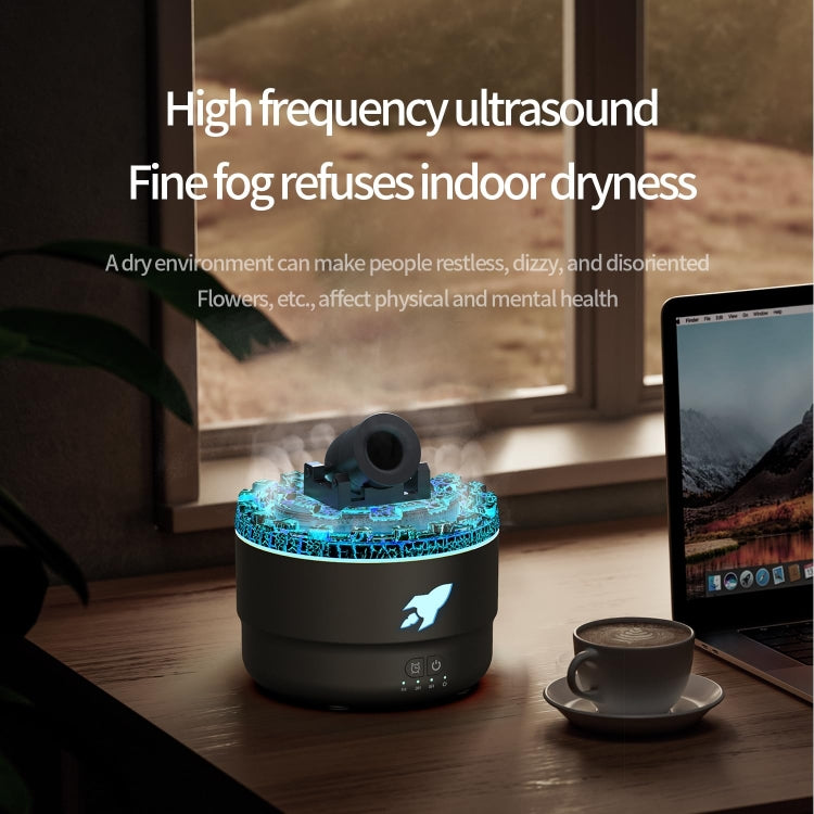 Turret Shape Aromatherapy Humidifier With 3-speed Timer 7-color Atmosphere Light USB Plug White - free shipping - PMC TechLife - Order now!