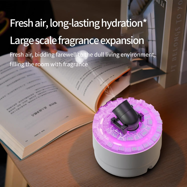 Turret Shape Aromatherapy Humidifier With 3-speed Timer 7-color Atmosphere Light USB Plug White - free shipping - PMC TechLife - Order now!