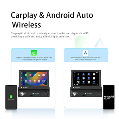 1+32G 7-Inch Single Din Android 10.0 Carplay Screen With GPS Navigation/Bluetooth/Mirror Link/DVR Input, Spec: Standard Edition - Car Monitor by PMC Jewellery | Online Shopping South Africa | PMC Jewellery | Buy Now Pay Later Mobicred