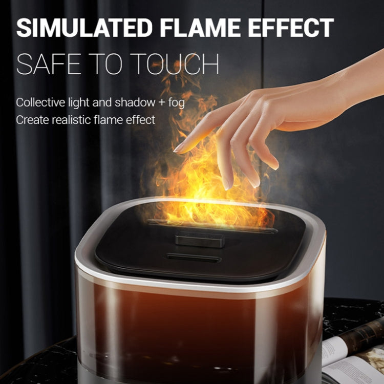 JSQ-58 1.1L large Capacity Digital Display Flame Atomization Humidifier, Color: Rose Gold(EU Plug) - free shipping - PMC TechLife - Order now!