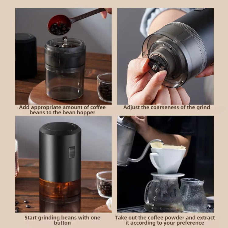 USB Rechargeable Adjustable Coarse and Fine Household Portable Electric Coffee Bean Grinder(Red) - free shipping - PMC TechLife - Order now!