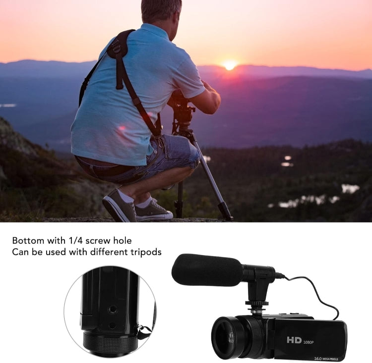 16MP 16X Digital Zoom Vlogging Camera Video Camcorder with 2.4 Inch Flip Screen, Spec: Standard UK Plug - Video Cameras by PMC TechLife | Online Shopping South Africa | PMC TechLife | Buy Now Pay Later Mobicred