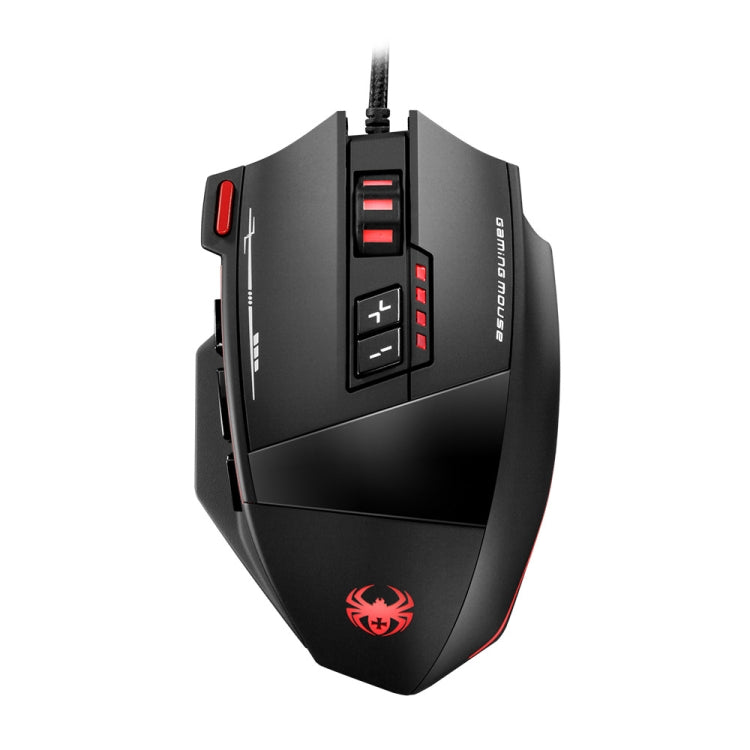 ZELOTES C19 12-Keys Ergonomic Programming Custom Wired Mouse(Black) - free shipping - PMC TechLife - Order now!