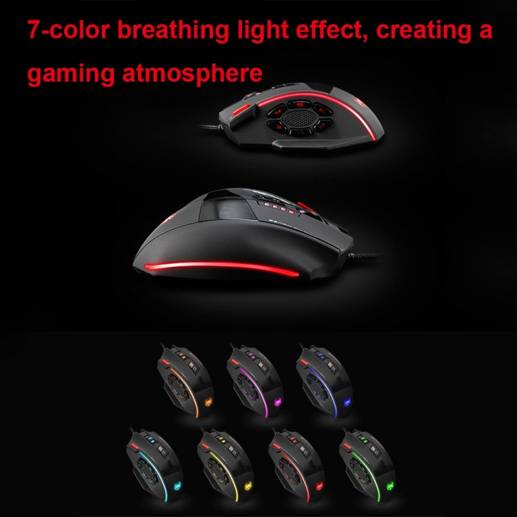 ZELOTES C19 12-Keys Ergonomic Programming Custom Wired Mouse(Black) - free shipping - PMC TechLife - Order now!