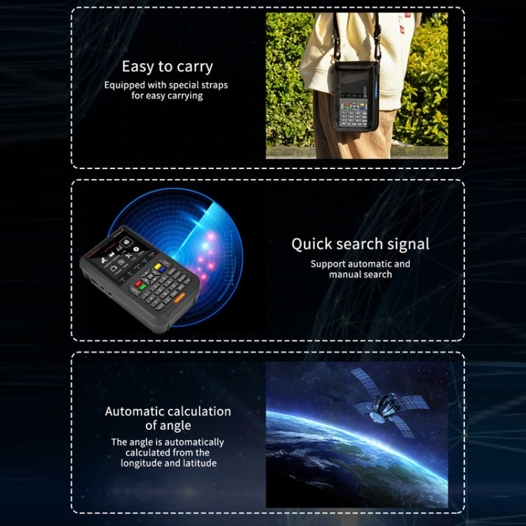 GTMedia Full HD Digital Satellite Finder With 3.5 Inch LCD Screen - free shipping - PMC TechLife - Order now!